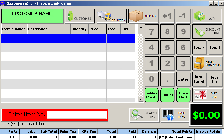 POS Touchscreen